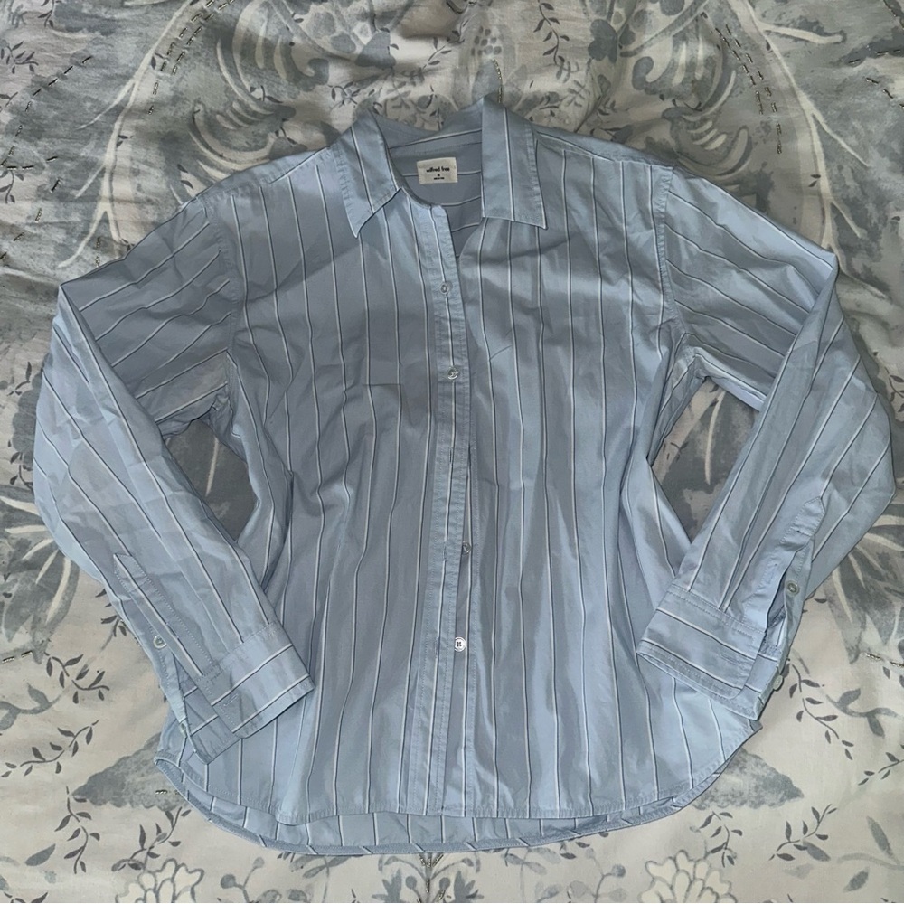 Wilfred Blue Casual Button Down Shirt
